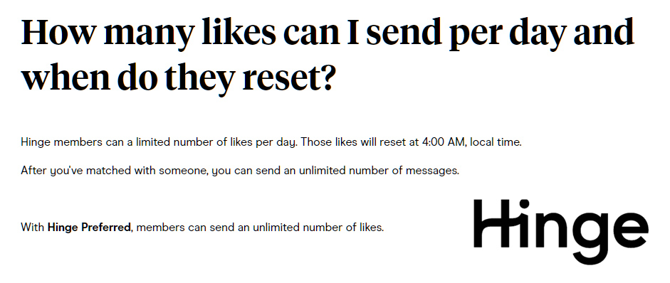 When Does Hinge Reset Its Likes? - Who What When Dad